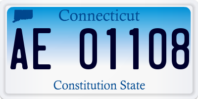 CT license plate AE01108