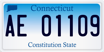 CT license plate AE01109