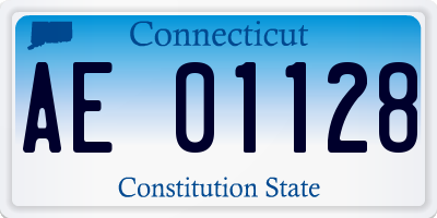 CT license plate AE01128