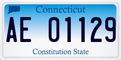 CT license plate AE01129