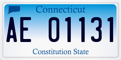 CT license plate AE01131