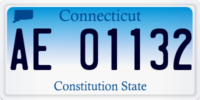 CT license plate AE01132
