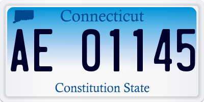 CT license plate AE01145