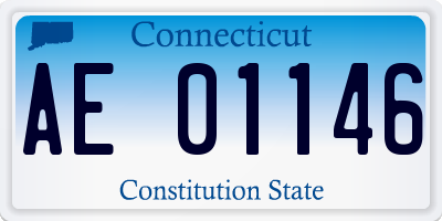 CT license plate AE01146