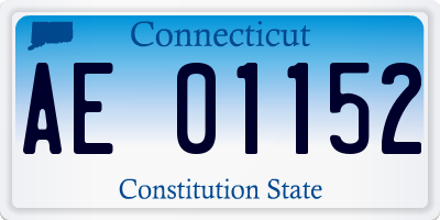 CT license plate AE01152