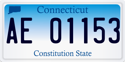 CT license plate AE01153