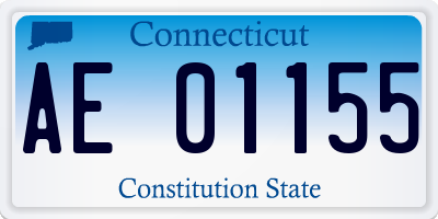 CT license plate AE01155