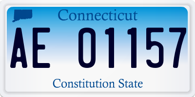 CT license plate AE01157