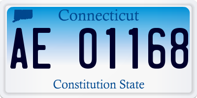 CT license plate AE01168
