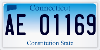 CT license plate AE01169