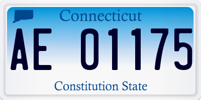 CT license plate AE01175