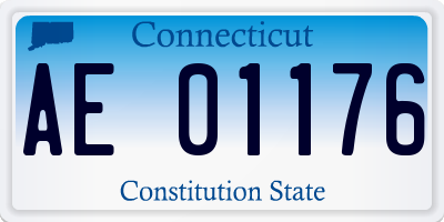 CT license plate AE01176