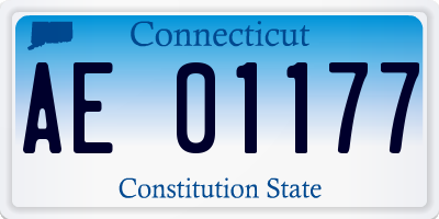 CT license plate AE01177