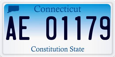 CT license plate AE01179