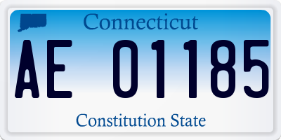 CT license plate AE01185