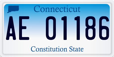 CT license plate AE01186