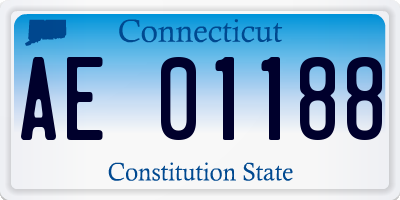 CT license plate AE01188