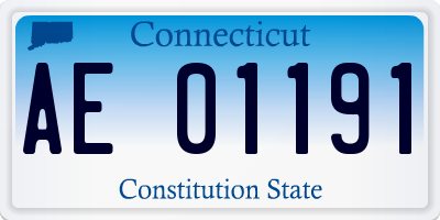 CT license plate AE01191