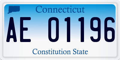 CT license plate AE01196