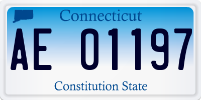 CT license plate AE01197