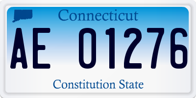 CT license plate AE01276