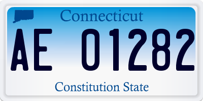 CT license plate AE01282
