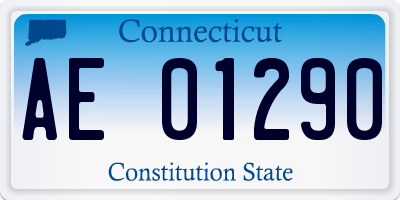 CT license plate AE01290