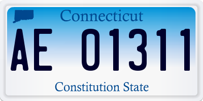 CT license plate AE01311