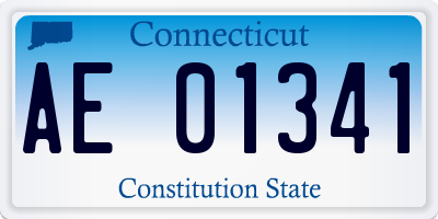 CT license plate AE01341