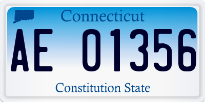 CT license plate AE01356