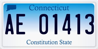 CT license plate AE01413