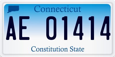 CT license plate AE01414