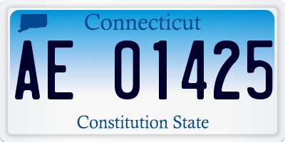 CT license plate AE01425