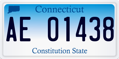 CT license plate AE01438