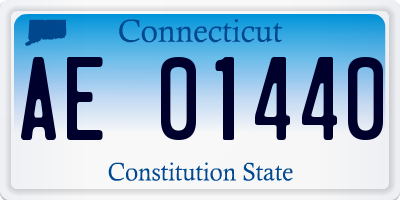 CT license plate AE01440