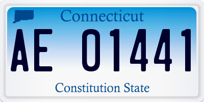 CT license plate AE01441