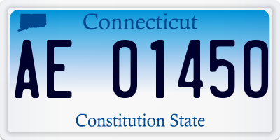 CT license plate AE01450