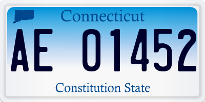 CT license plate AE01452