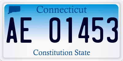 CT license plate AE01453