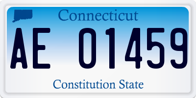 CT license plate AE01459