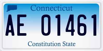 CT license plate AE01461