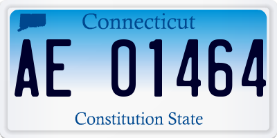 CT license plate AE01464