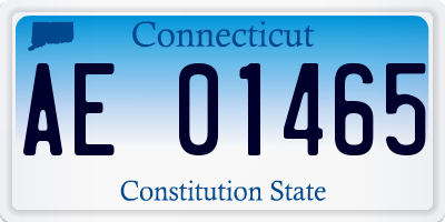CT license plate AE01465