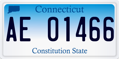 CT license plate AE01466