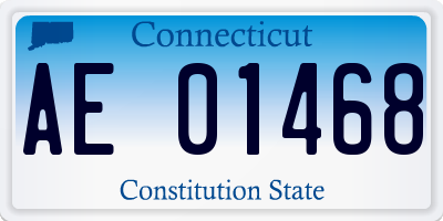 CT license plate AE01468