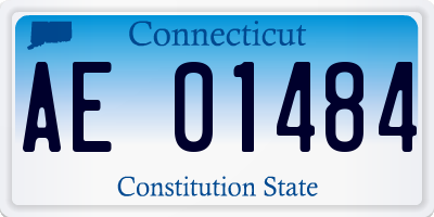 CT license plate AE01484
