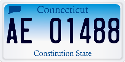 CT license plate AE01488