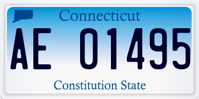 CT license plate AE01495