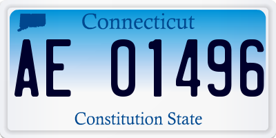 CT license plate AE01496