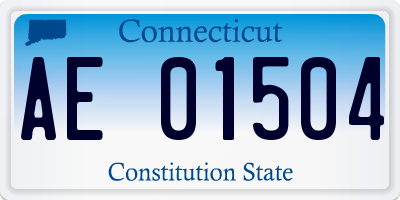CT license plate AE01504